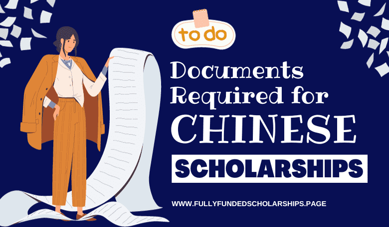 Documents Required for Chinese Government Scholarships