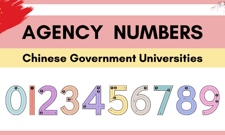 Agency Numbers of Chinese Universities for China Government CSC Scholarship 2024
