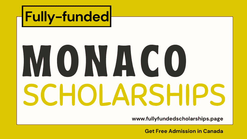 Monaco Scholarships 2024 for International Students